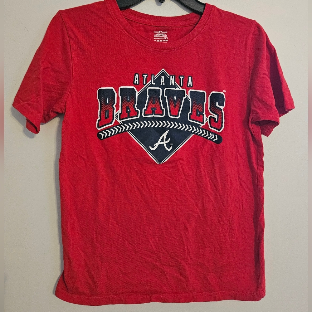 Atlanta Braves Red Kids Short Sleeve Tee